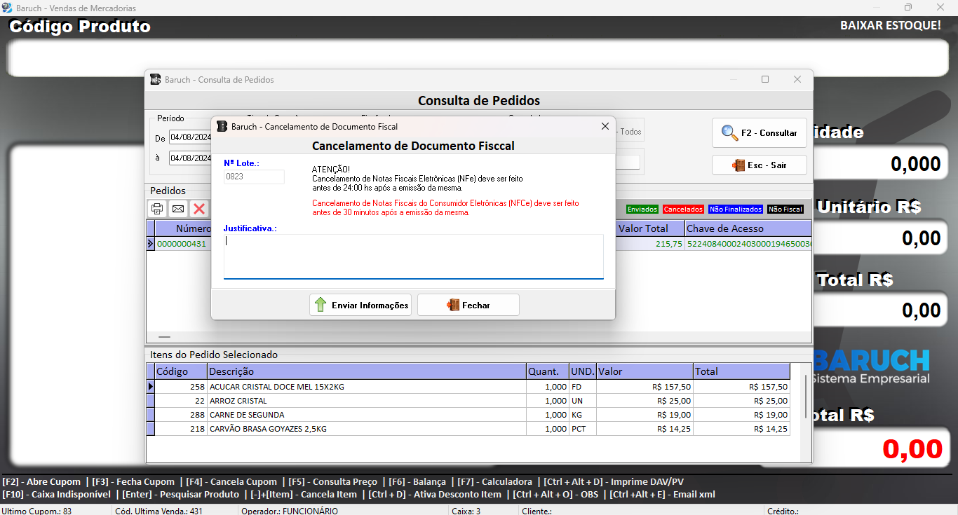 Baruch Sistema PDV de forma 100% online
