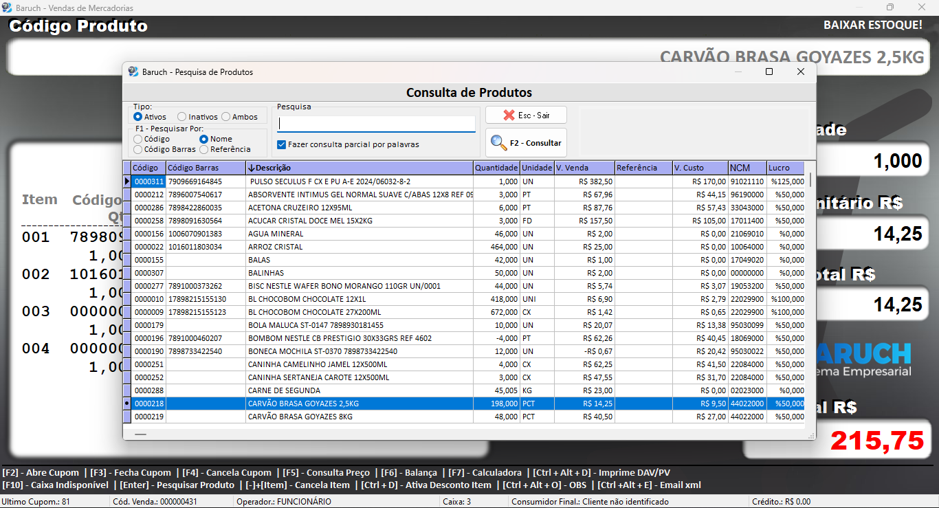 Baruch Sistema PDV de forma 100% online