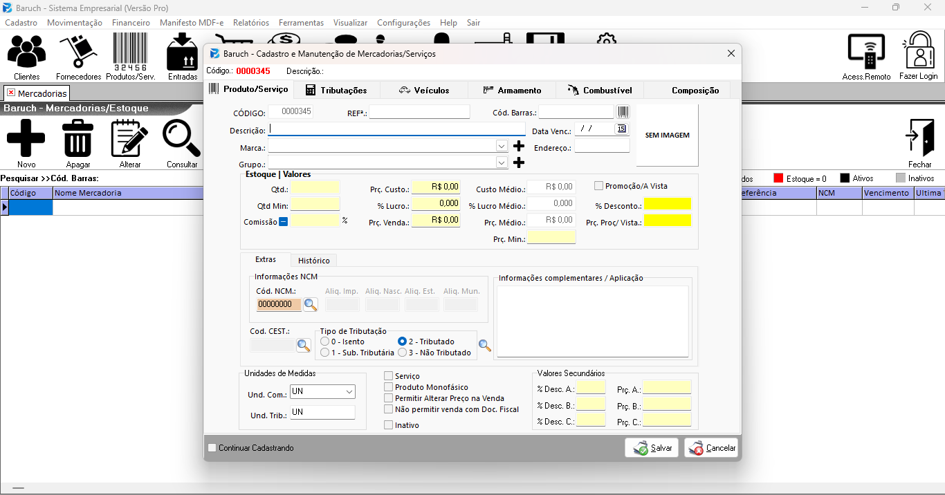 Baruch Sistema PDV de forma 100% online