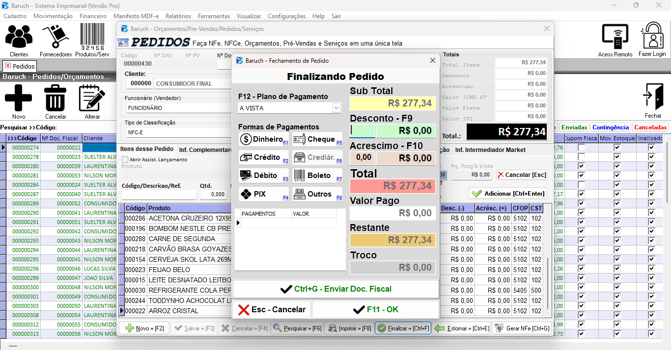Baruch Sistema PDV de forma 100% online
